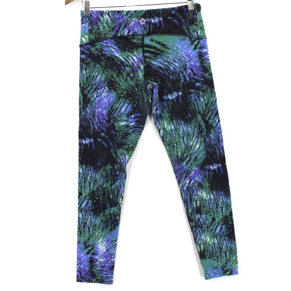 Tuff Athletics Leggings Pants Multicolor Abstract Pattern Gym & Training Size M - Picture 6 of 8